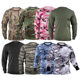 T-Shirts Urban Camouflage (Long Sleeve) - Military Cut (Cotton/Polyester) - Rothco