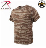 T-Shirts Tiger Stripe Camouflage - Military Cut (Cotton/Polyester) - Rothco
