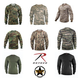 T-Shirts Urban Camouflage (Long Sleeve) - Military Cut (Cotton/Polyester) - Rothco