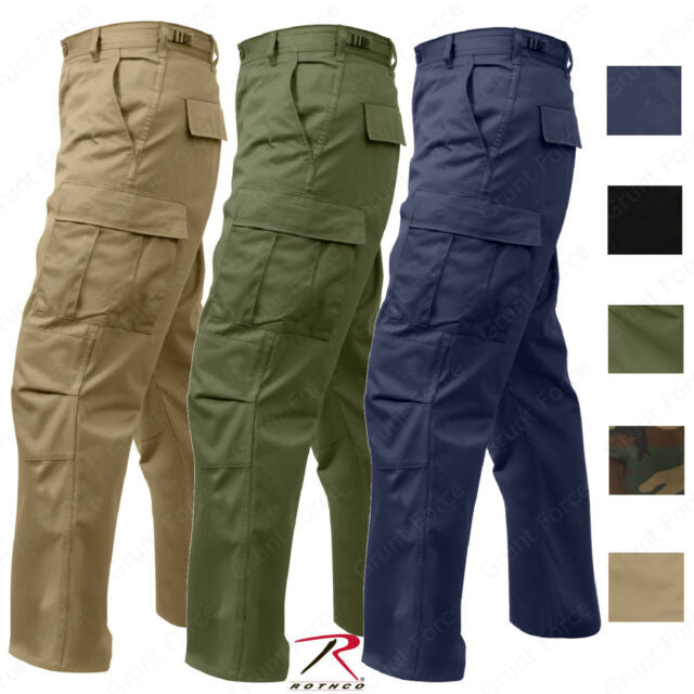 Combat Tactical Pants (Solid Color) - BDU (Battle Dress Uniform) - Rothco